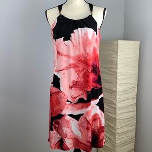 NWT White House Black Market Floral Halter Dress